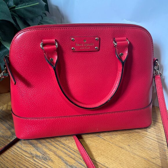 kate spade Handbags - Kate Spade New York Wellesley Rachelle satchel in Cherry Red